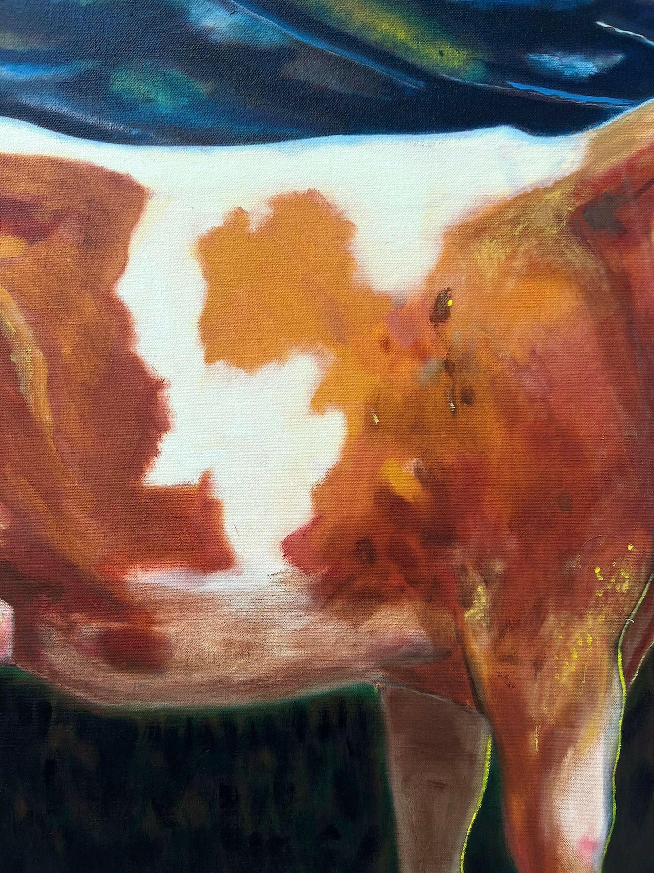 Collection of Abigail Hampsey - Gold top - Fine art at Liminal Gallery in a gallery layout