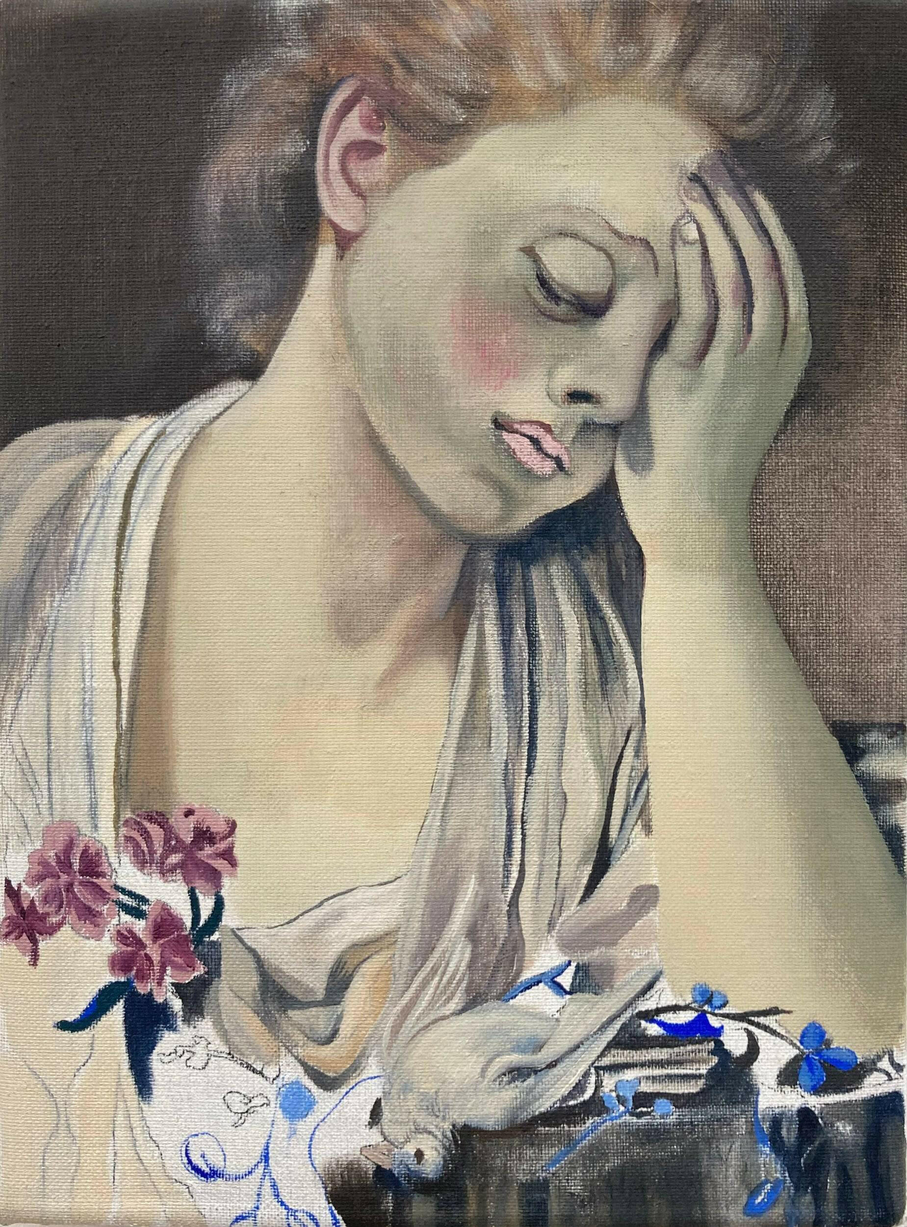 Collection of Alexis Soul-Gray - Girl with a dead bird - Liminal Gallery in a gallery layout