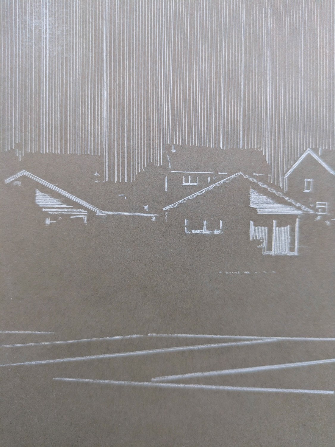 Collection of Andrew Torr - Letter from Helmand Etching in a gallery layout