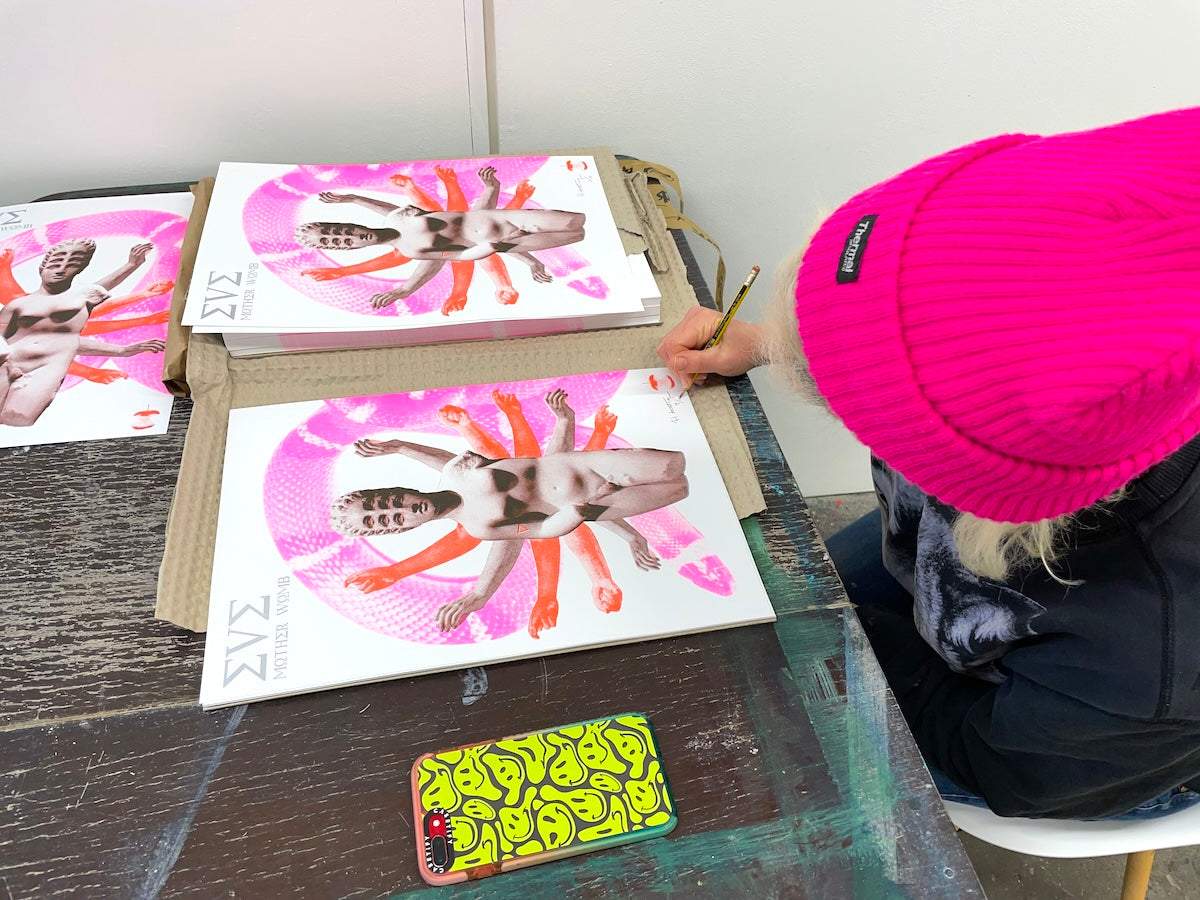 Collection of Henrietta Armstrong - E V E (Mother-Womb) in a gallery layout