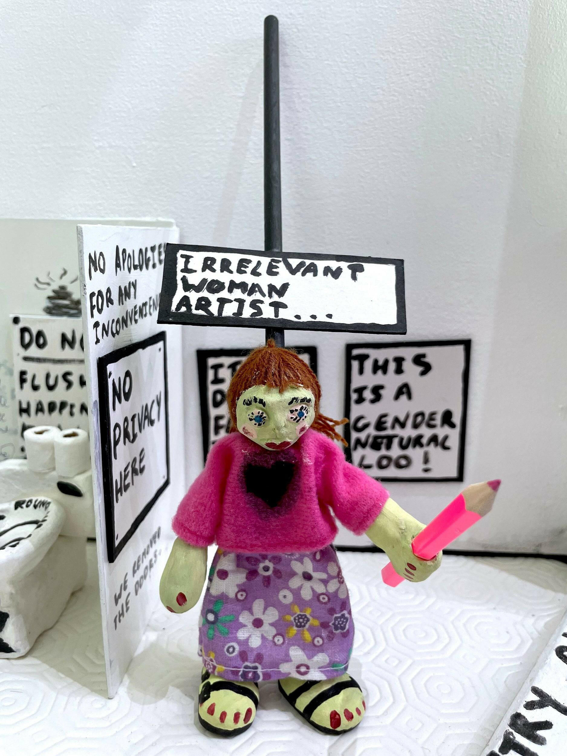 Collection of Jemima Sara - Irrelevant Woman Artist - Liminal Gallery in a gallery layout