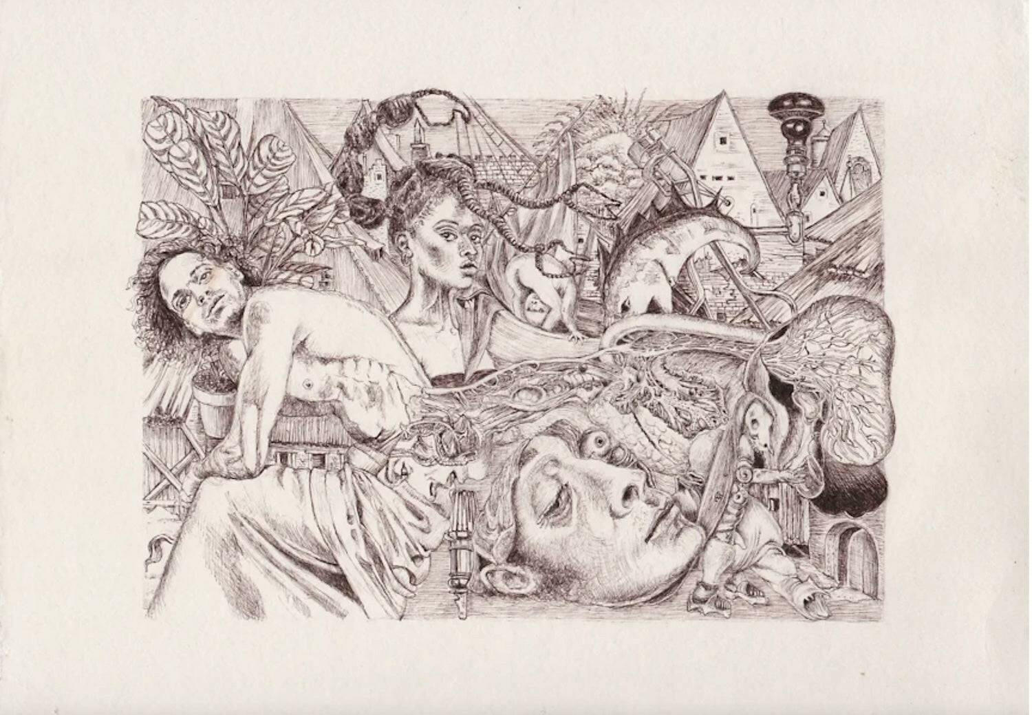 Collection of Lucy Lyons - Archaeology of the Self 5 - Liminal Gallery in a gallery layout