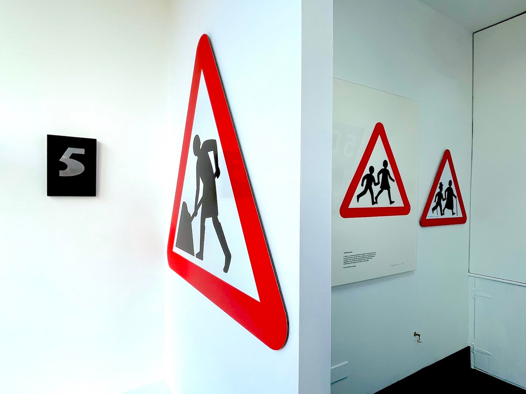 Collection of Margaret Calvert - Roadworks (Woman at Work) in a gallery layout