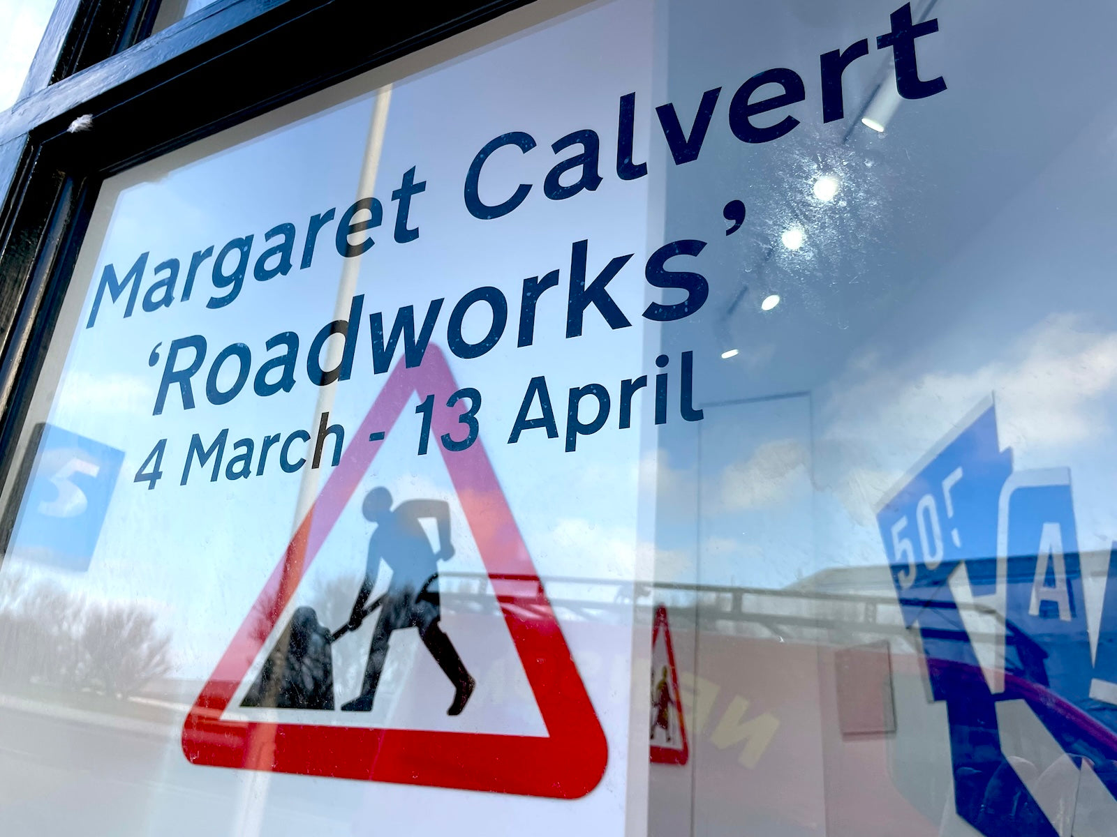 Collection of Margaret Calvert - Roadworks (Woman at Work) in a gallery layout