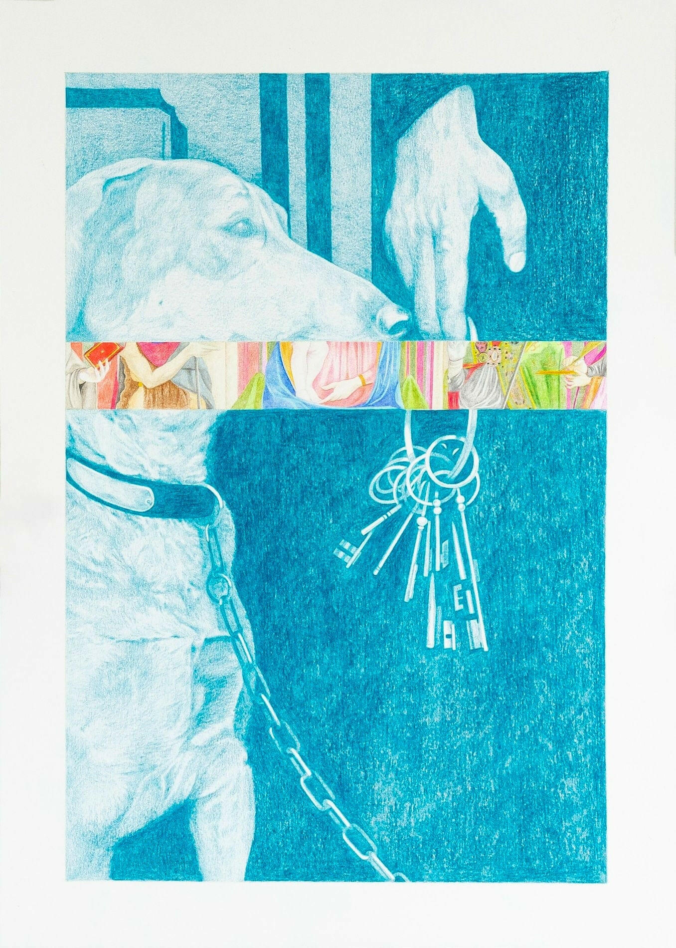 Collection of Maud Whatley - The keys to the dog park - Fine art at Liminal Gallery in a gallery layout