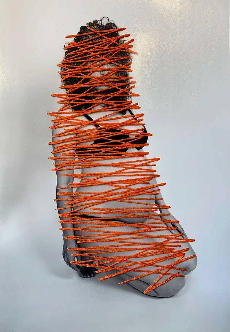 Collection of Sarah Maple - Self Portrait in Orange - Liminal Gallery in a gallery layout