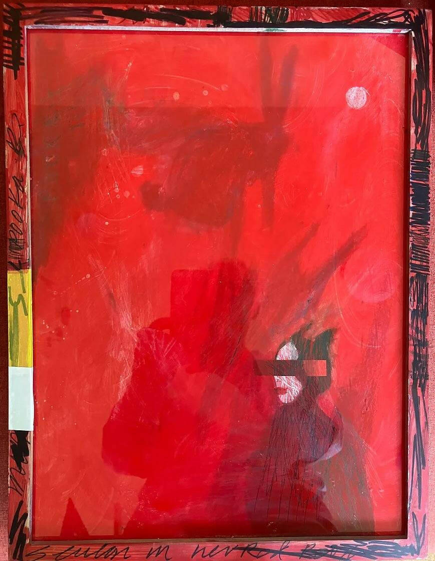Collection of Thelma Speirs - Seugli in Her Red Room - Liminal Gallery in a gallery layout